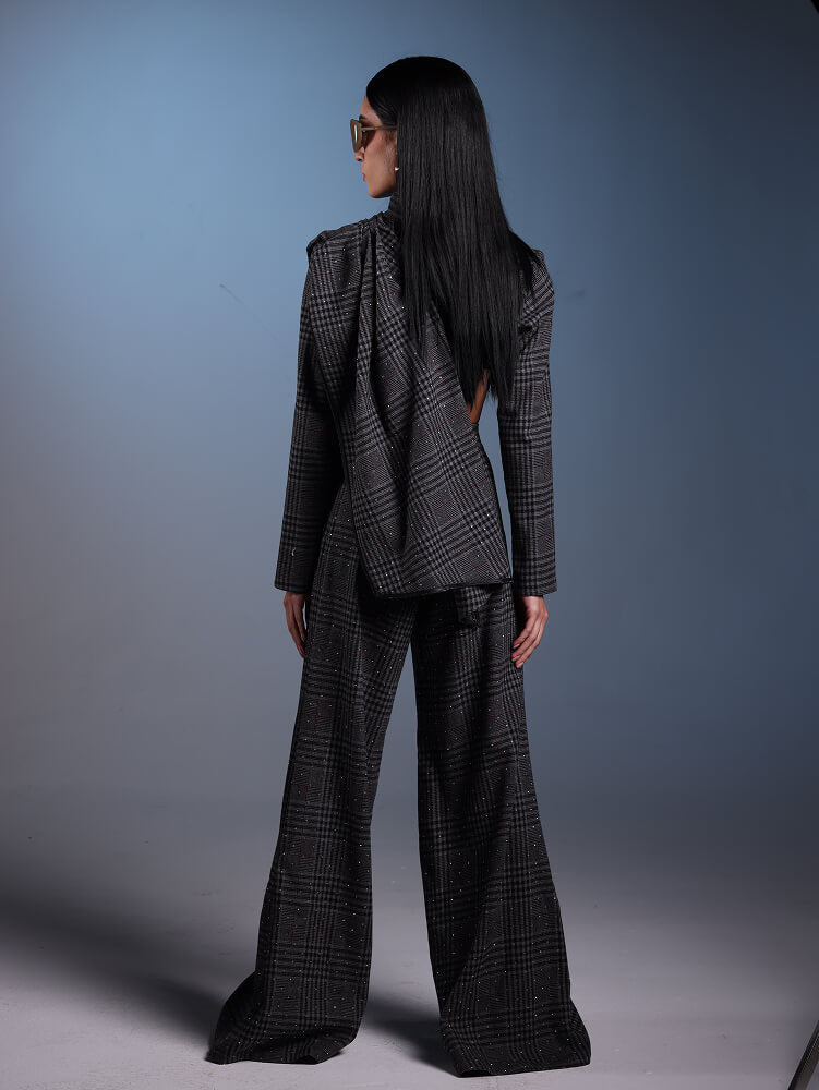 Charcoal Glen Plaid Cap