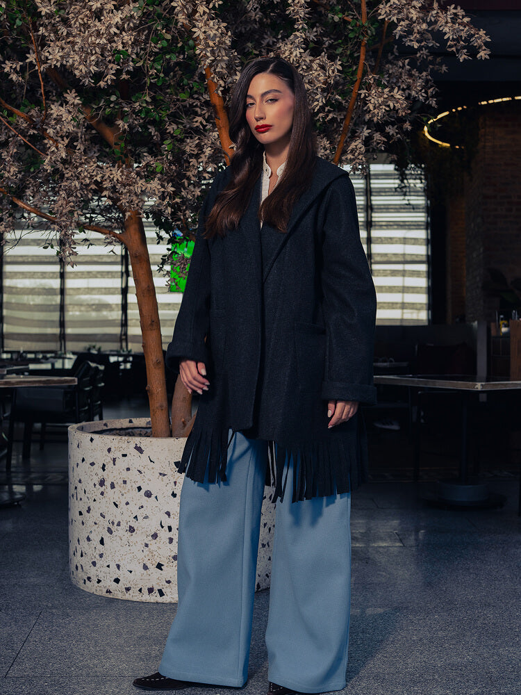 The Fringe Wrap Coat