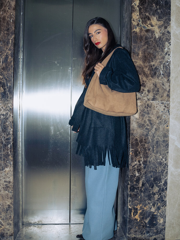 The Fringe Wrap Coat