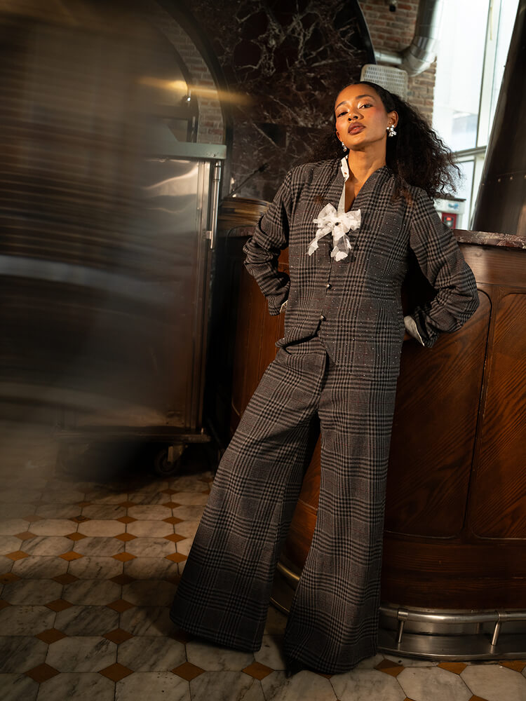 Charcoal Glen Plaid Blazer