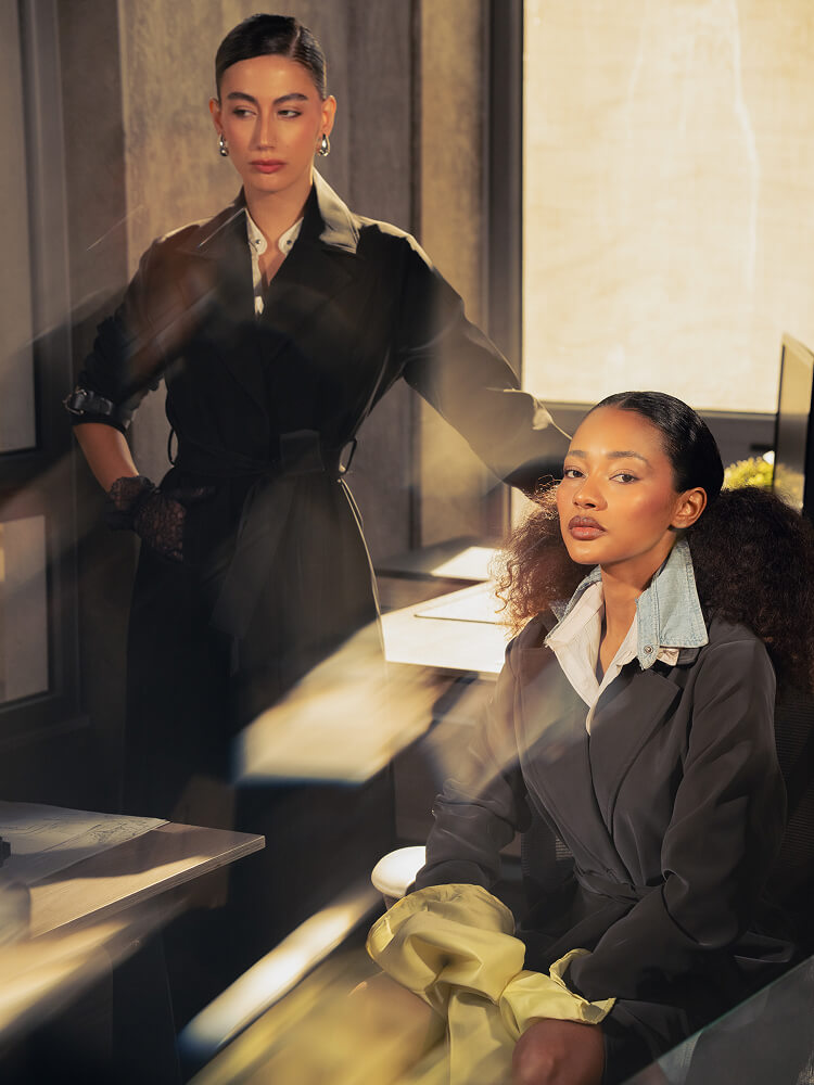 Long Belted Trench Coat