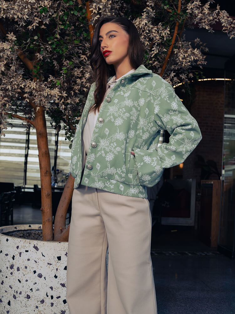 Embroidered Floral Jacket