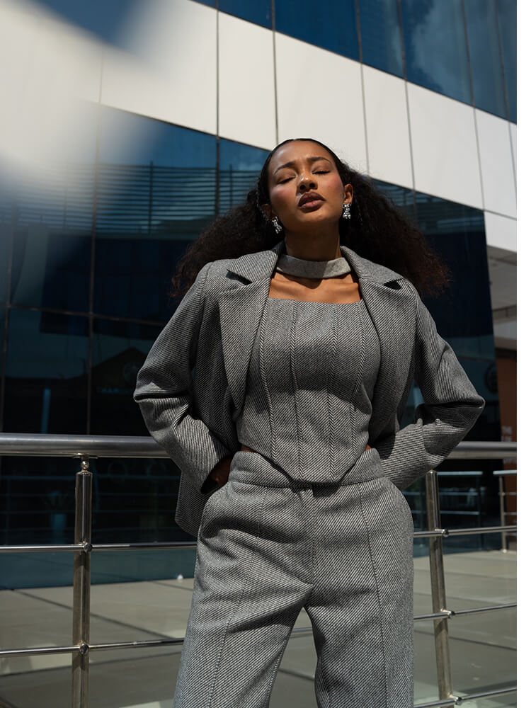 Textured Wool Blazer