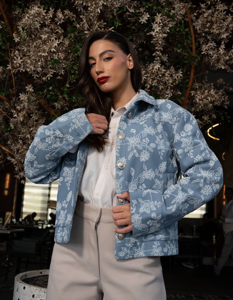 Embroidered Floral Jacket