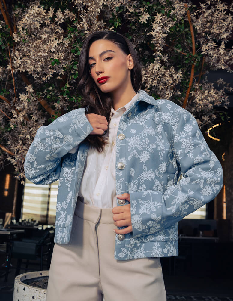 Embroidered Floral Jacket