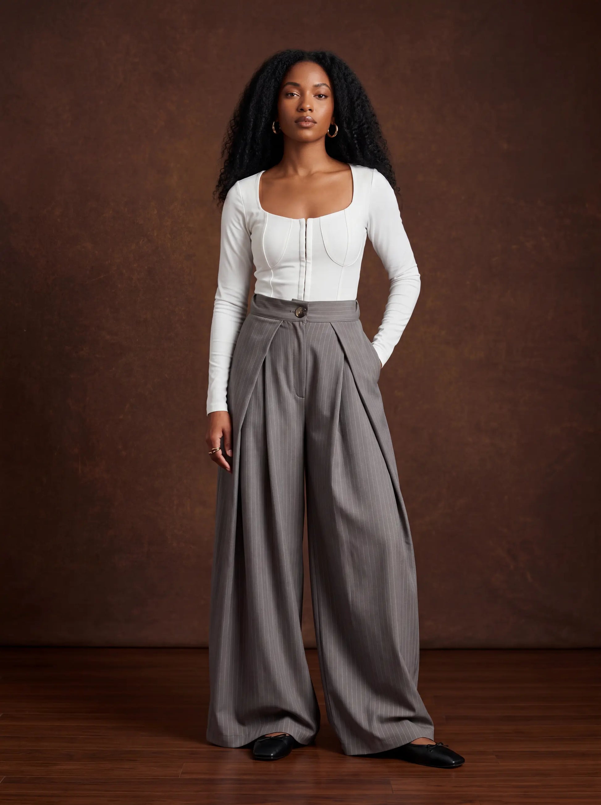 Aveline Wide-Leg Pants